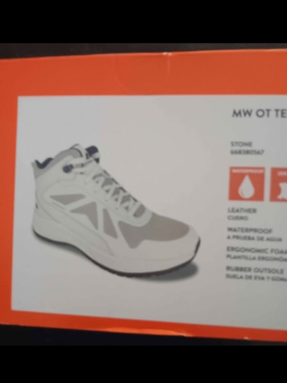 Men's Stone Grey Waterproof Trail Shoe